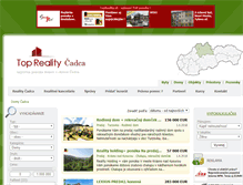Tablet Screenshot of domy.reality-cadca.eu